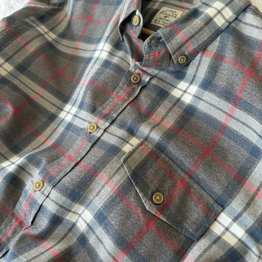 J. Crew Men's Plaid‎ Workshirt Size L